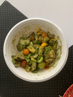 Una foto de Vegetales con pesto en la air fryer