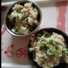 A picture of Poha matar upma.