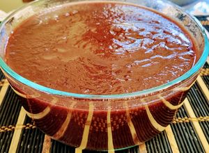 Una foto de Chamoy casero