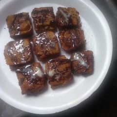Sweet bread pakora A picture of Sweet bread pakora.