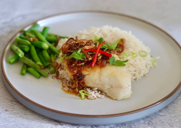 Recipe of Super Quick Homemade Thai Tamarind Fish - Pla Tord Nam Ma Kham 🐟