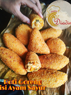 Foto resep Roti Goreng isi ayam sayur (porsi kecil)