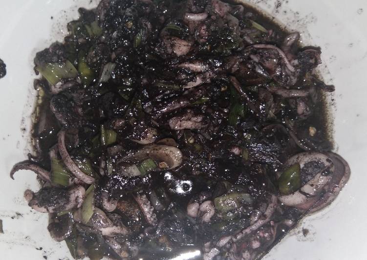 Resep Cumi hitam kental Lezat