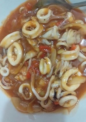 Foto resep Cumi asam manis