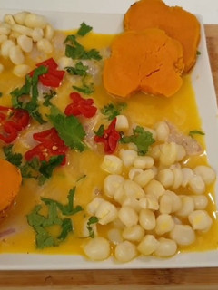 Una foto de Tiradito de pescado peruano