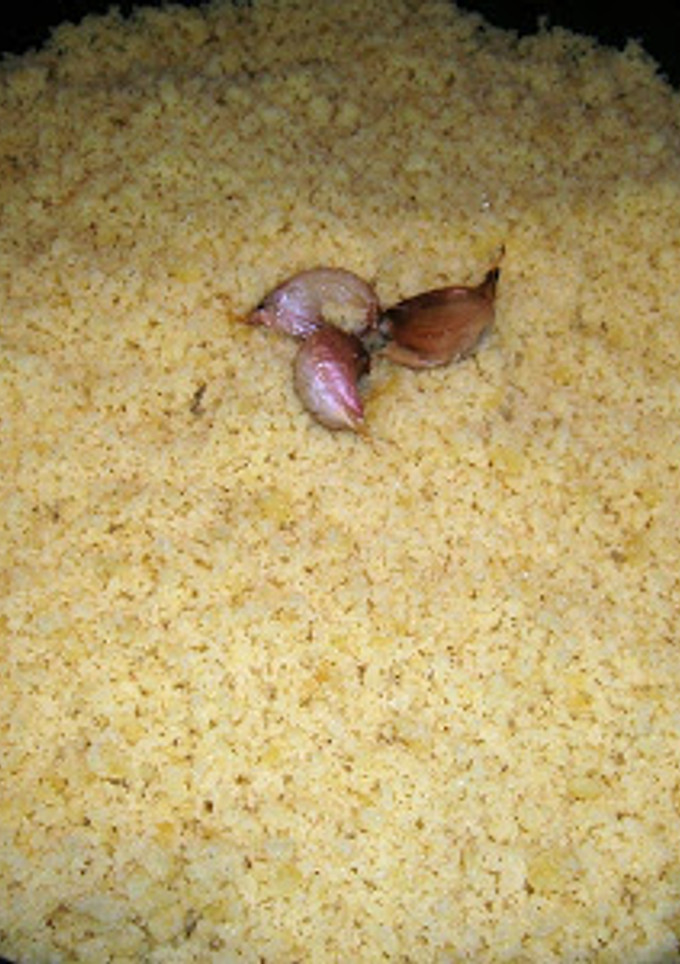 Una foto de Migas de harina en microondas