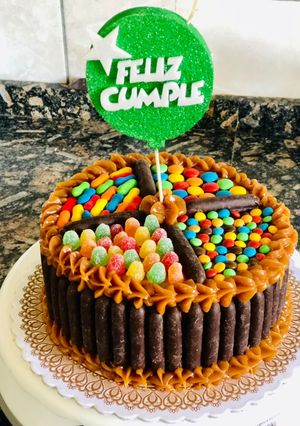 Una foto de Torta de golosinas