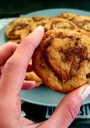 Une photo de Cookies façon roulé au Nutella 🍪👍💕