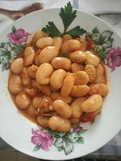 Una foto de Alubias veganas