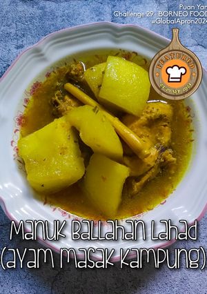 Gambar Manuk Ballahan Lahad (Ayam Masak Kampung)