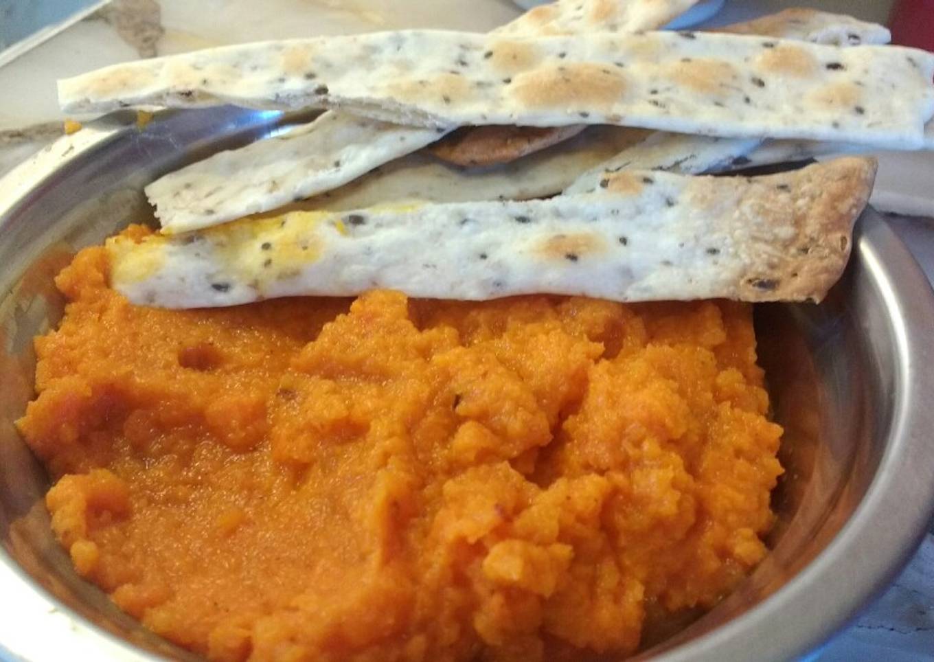 Dips o aderezo de zanahorias y calabaza (vegano) 🍅