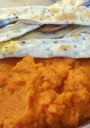 Una foto de Dips o aderezo de zanahorias y calabaza (vegano) 🍅