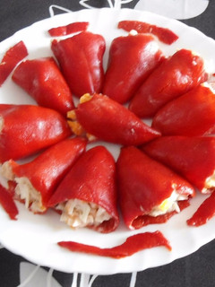 Una foto de Pimientos de piquillo rellenos