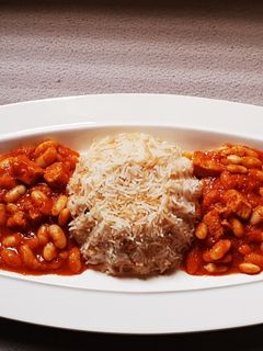 صورة لوصفة فاصوليا بيضاء بالدجاج