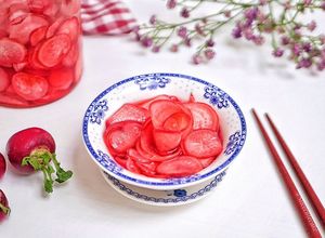 Foto resep Japanese Red Cherry Radish Pickled / Acar Lobak Merah