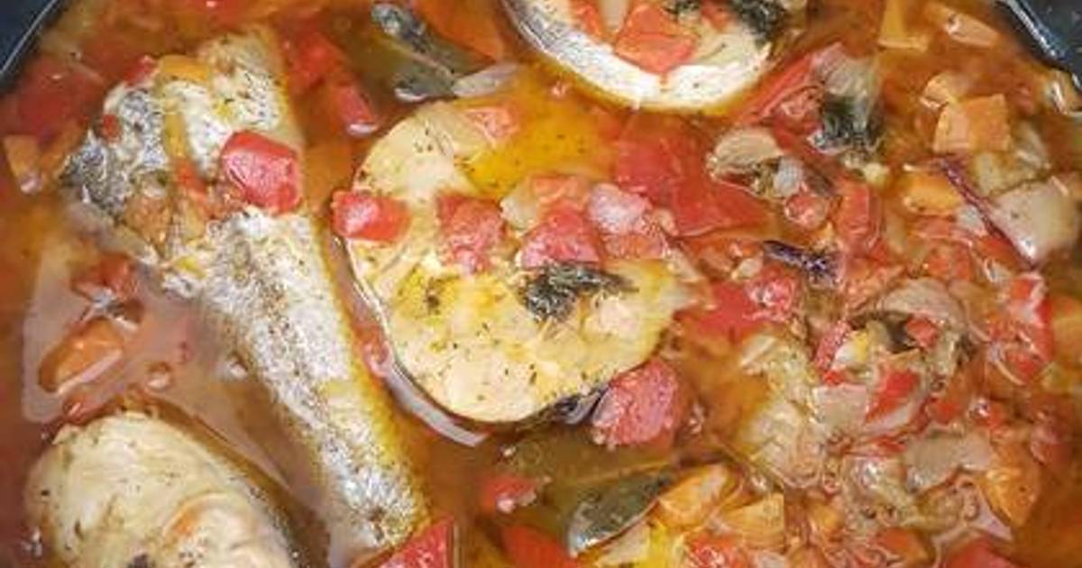 Merluza en escabeche Receta de Maria del Rosario Cookpad