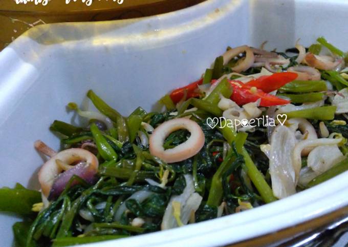 Cara Masakan Resep #TUMIS KANGKUNG CUMI ASIN