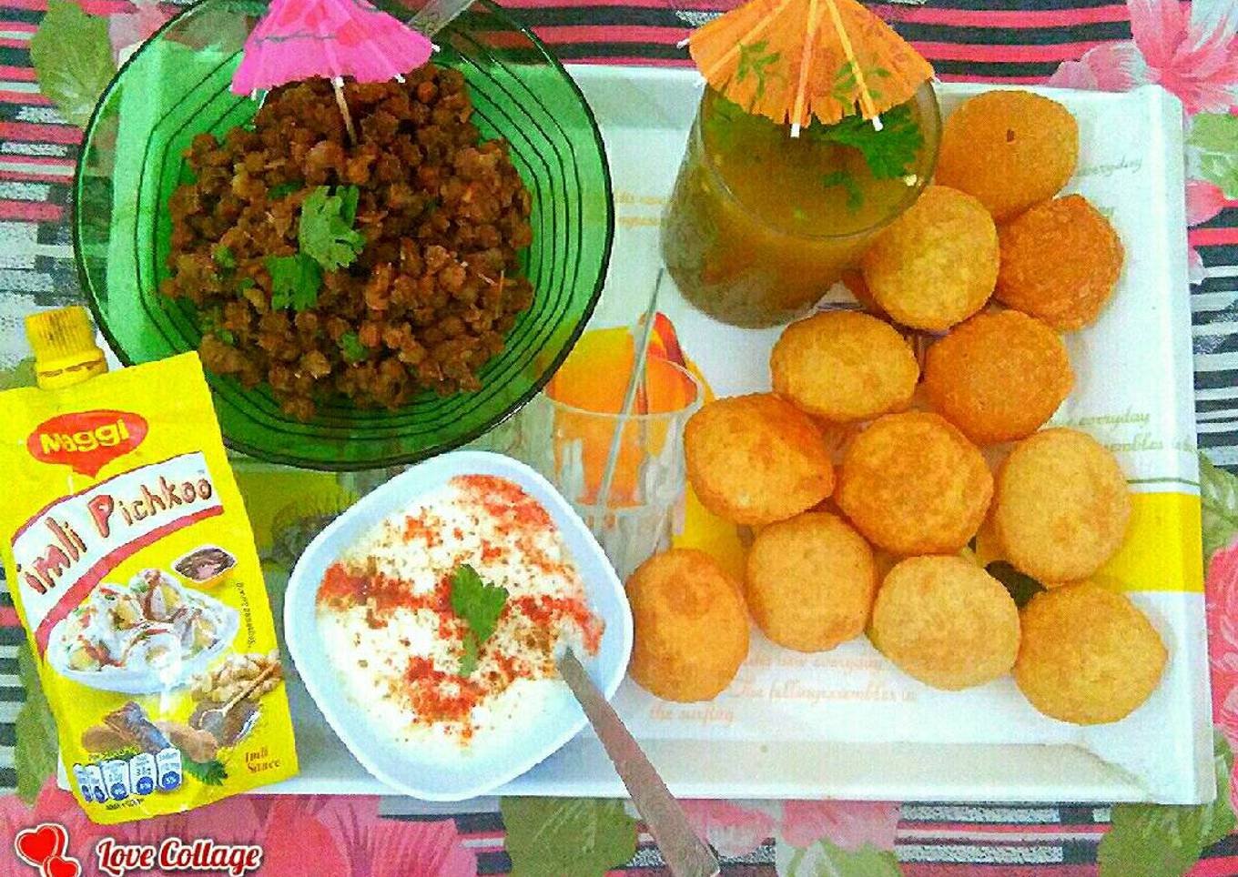 Golgappe with Mango Water