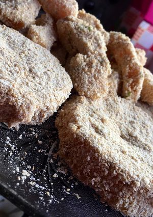 Una foto de Milanesas y bastoncitos de zapallo