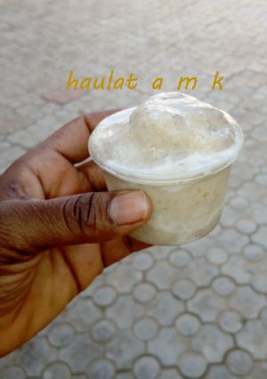 Banana ice cream ainihin hoton girkin