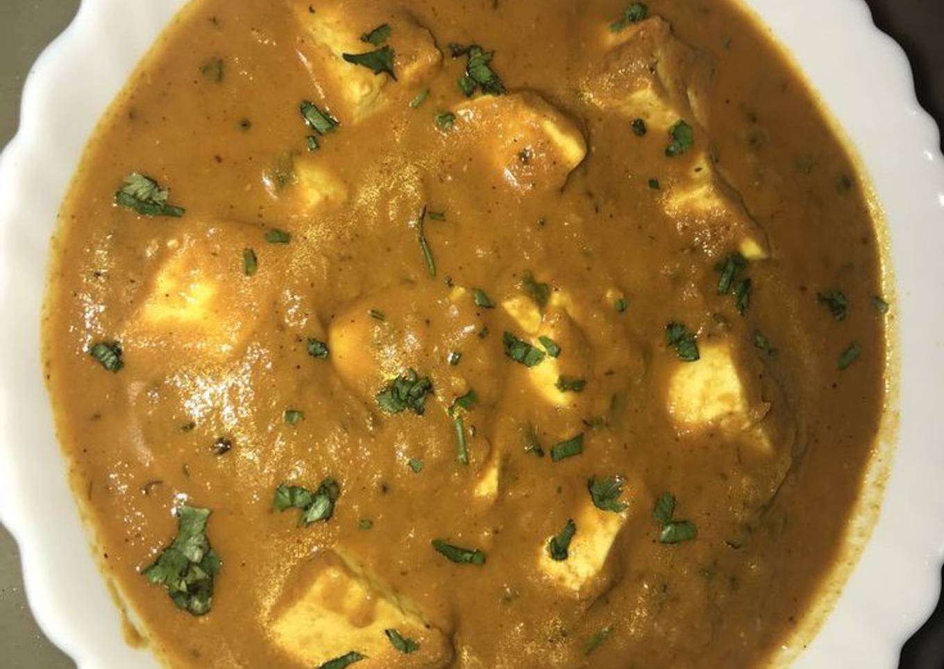 Matar paneer