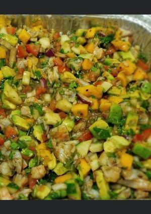 Una foto de Ceviche de camarón   a la Alex