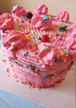 A picture of Vanilla Marble Cake.