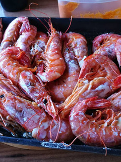 Una foto de Gambones al horno (en 15 minutos)