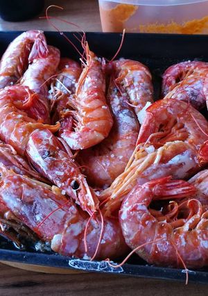 Una foto de Gambones al horno (en 15 minutos)