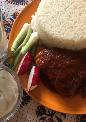 عکسی از دستور مرغ شیرینپز