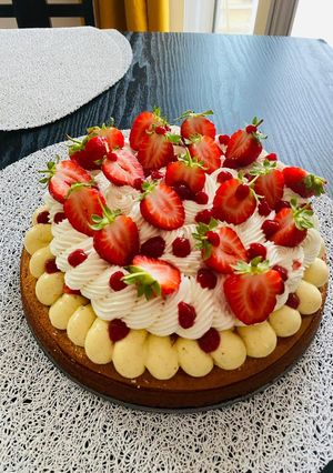 Una foto de Fraisier 🍓 o Torta cremosa de fresas