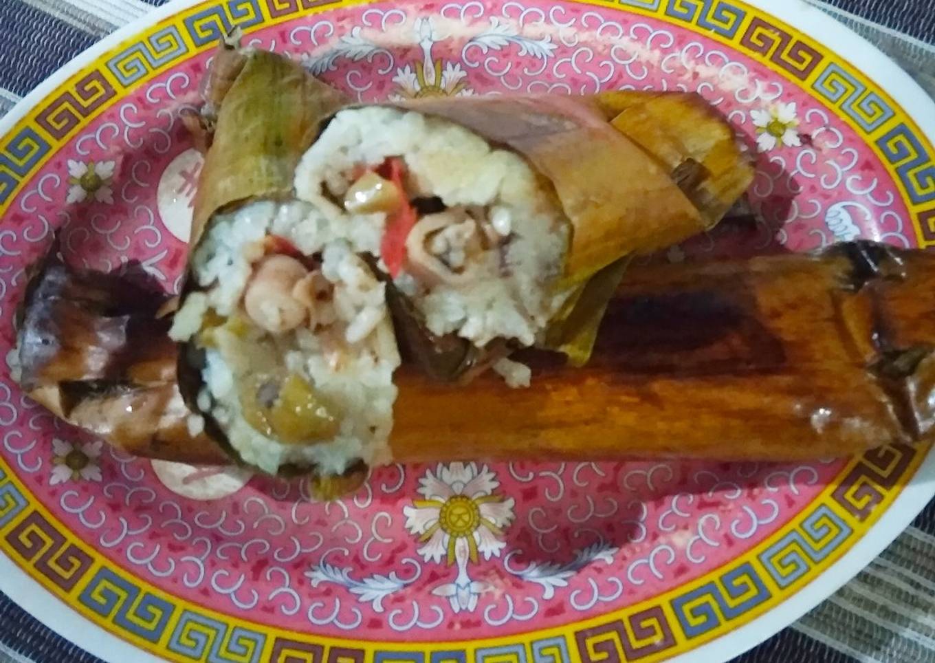 Nasi bakar cumi asin