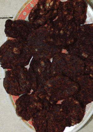 Una foto de Galletas de banana con chocolate