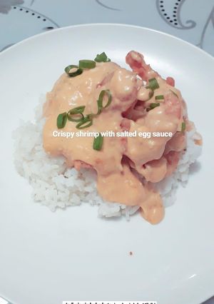 Foto resep Udang Krispi saus Telur Asin
