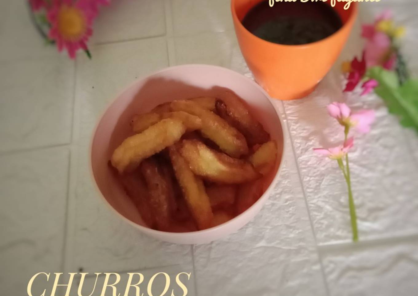 Churros nasi saus coklat