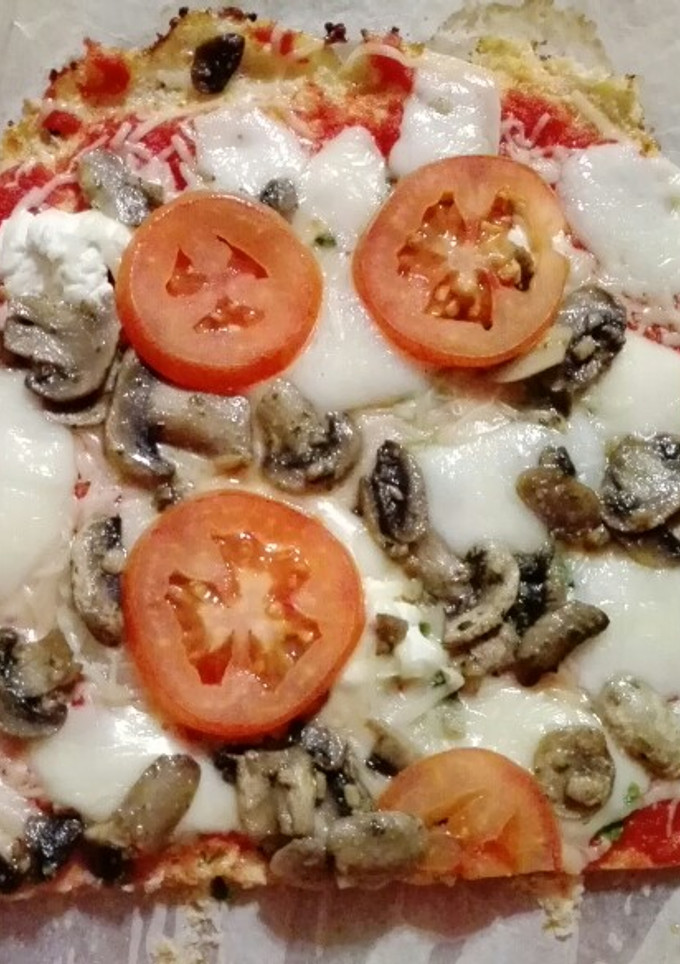Una foto de Pizza vegetariana