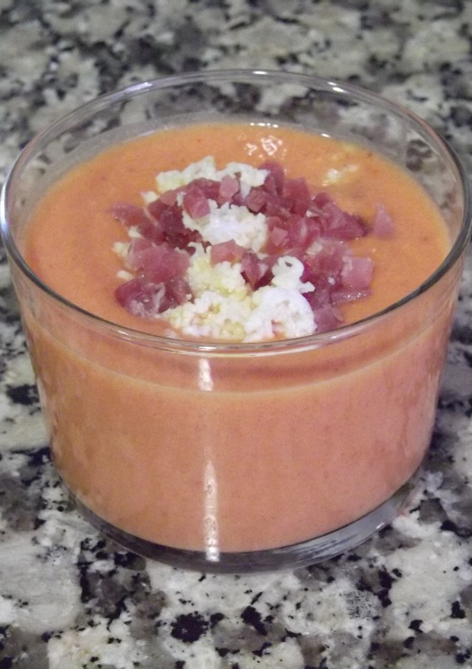 Una foto de Salmorejo