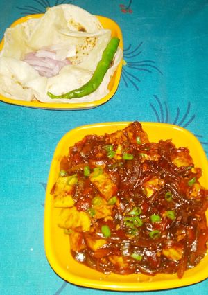 A picture of Spicy Paneer.