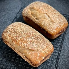 A picture of Buttermilk Honey Oat Sourdough Loaf.