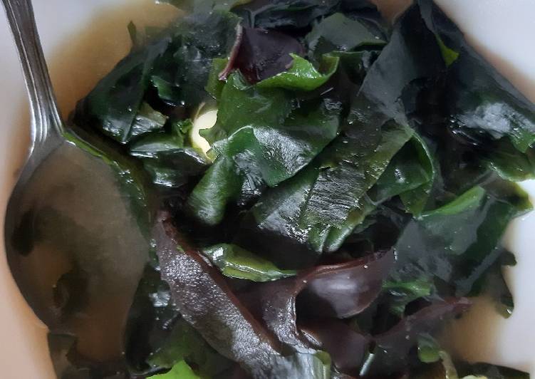 Resep Sup miso rumput laut yang Harus Dicoba