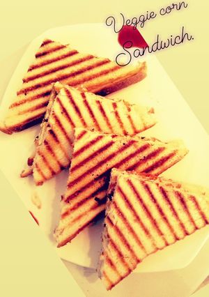 A picture of Veggie corn Sandwich.