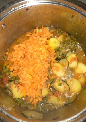 A picture of Potatoes stew #my staple food.