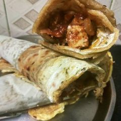 A picture of Italian style egg sausage roll.