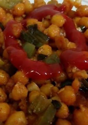 A picture of Crispy Crunchy Chilli Chana.