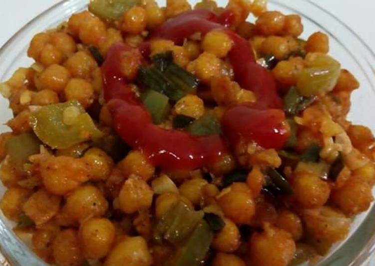 Recipe of Any-night-of-the-week Crispy Crunchy Chilli Chana