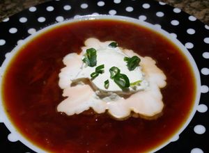 Una foto de Sopa borsch