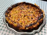 Clafoutis à la rhubarbe et vanille
