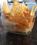 Paneer bhurji burrito bowl (fusion)