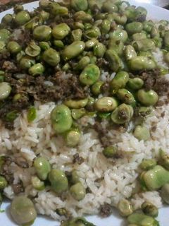 صورة لوصفة رز بفول