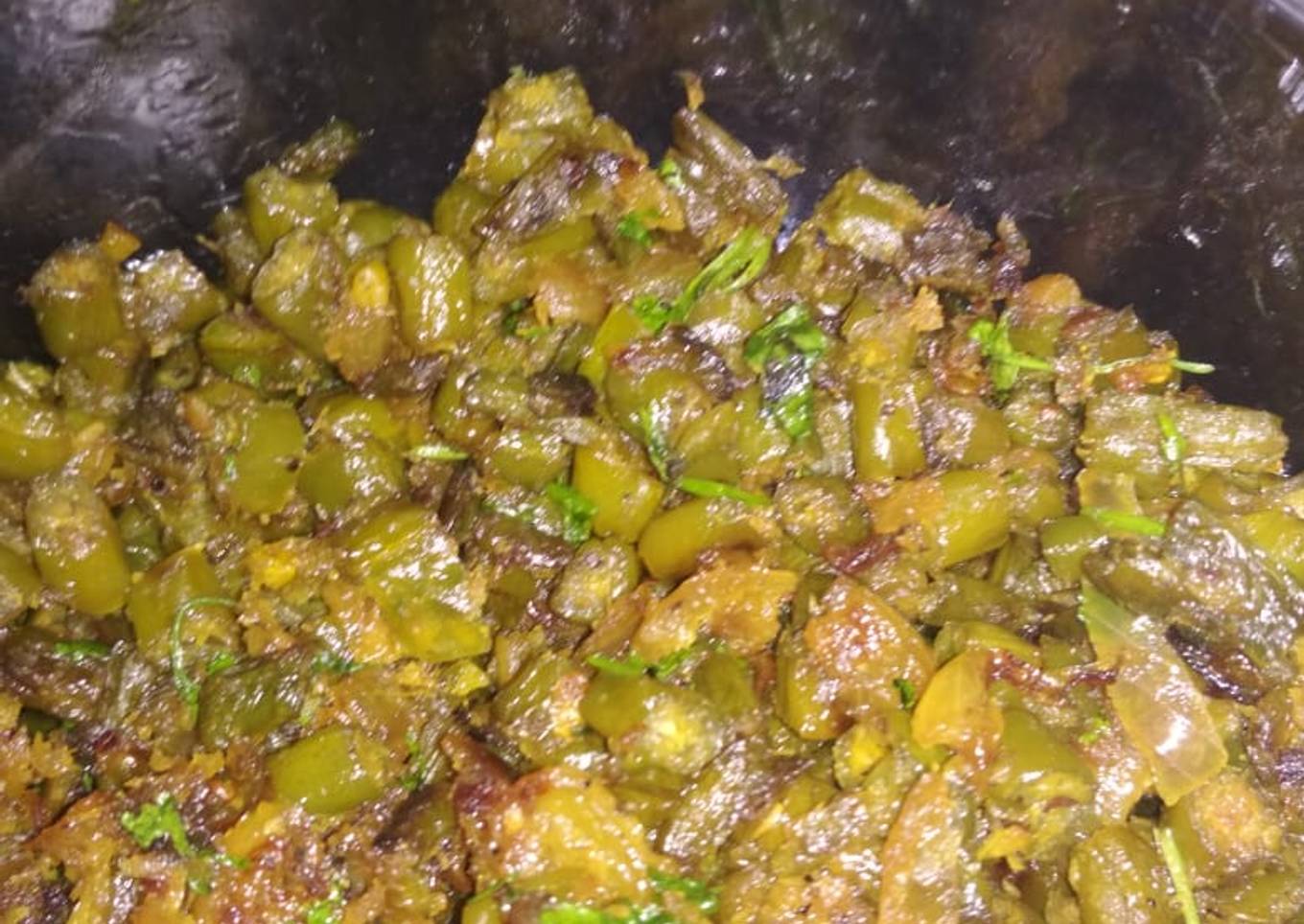 Coconut and french beans fry